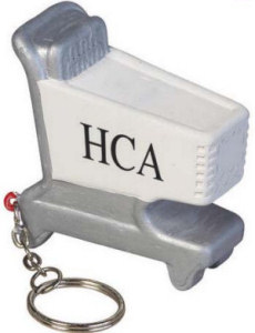 Promotional Key Chains: Shopping Cart Stress Ball Keychains